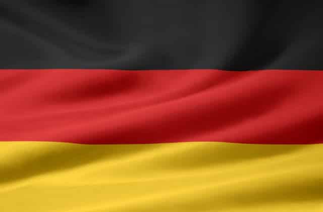 German Flag Slightly Waving